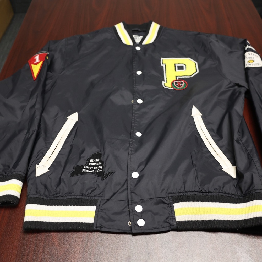Vintage letterman windbreaker jacket